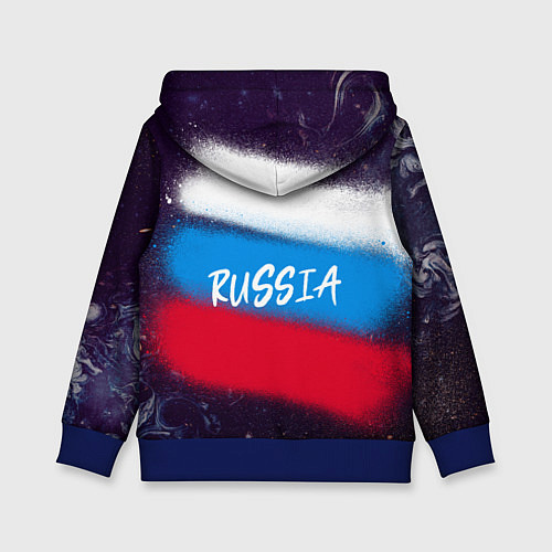 Детская толстовка Russia Bear / 3D-Синий – фото 2