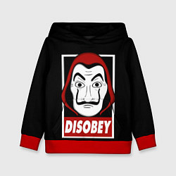 Толстовка-худи детская Disobey, цвет: 3D-красный