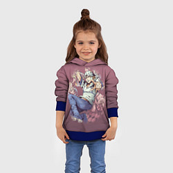 Толстовка-худи детская JoJo, цвет: 3D-синий — фото 2