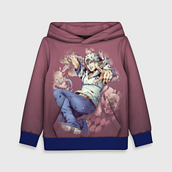 Толстовка-худи детская JoJo, цвет: 3D-синий