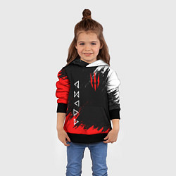 Толстовка-худи детская The Witcher, цвет: 3D-черный — фото 2