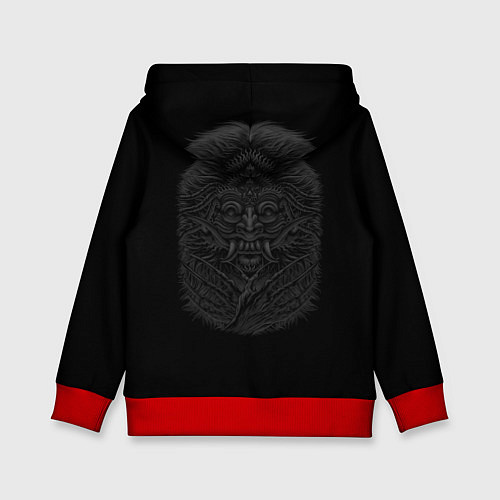 Детская толстовка Баба-Яга Ведьма / 3D-Красный – фото 2