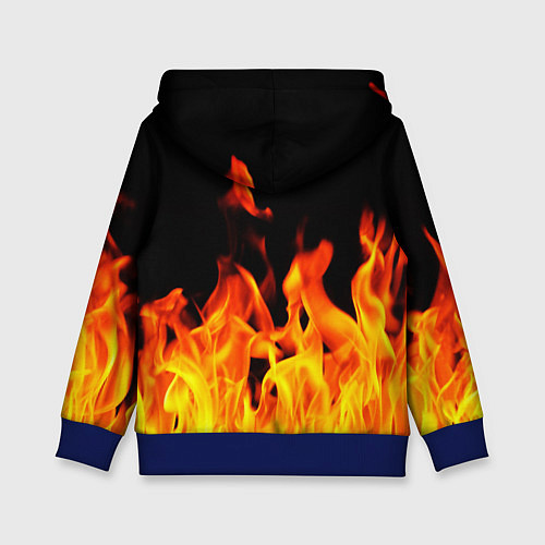 Детская толстовка ОГНЕННЫЙ / 3D-Синий – фото 2