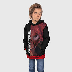 Толстовка-худи детская FAIRY TAIL ХВОСТ ФЕИ, цвет: 3D-красный — фото 2