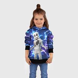 Толстовка-худи детская FORTNITE x MARSHMELLO, цвет: 3D-черный — фото 2