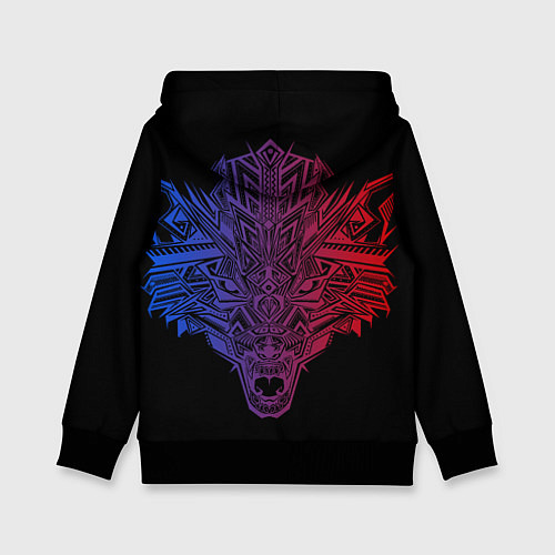 Детская толстовка Wolf art / 3D-Черный – фото 2