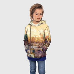 Толстовка-худи детская GTA San Andreas, цвет: 3D-синий — фото 2