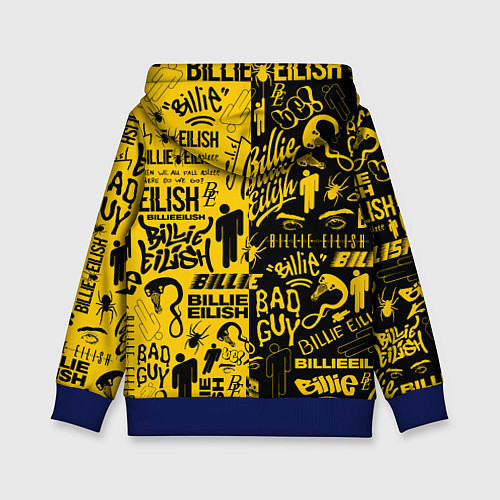 Детская толстовка BILLIE EILISH БИЛЛИ АЙЛИШ / 3D-Синий – фото 2