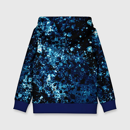 Детская толстовка Абстракция жидкость / 3D-Синий – фото 2