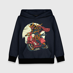 Толстовка-худи детская Samurai Biker Z, цвет: 3D-черный