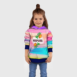 Толстовка-худи детская Марина, цвет: 3D-синий — фото 2