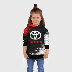 Толстовка-худи детская TOYOTA, цвет: 3D-черный — фото 2