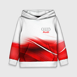 Толстовка-худи детская AUDI, цвет: 3D-белый