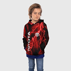 Толстовка-худи детская TOYOTA, цвет: 3D-синий — фото 2