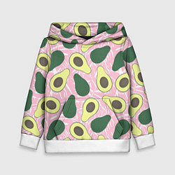 Толстовка-худи детская Avocado, цвет: 3D-белый
