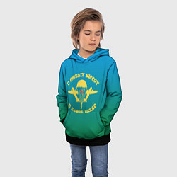 Толстовка-худи детская ВДВ, цвет: 3D-черный — фото 2
