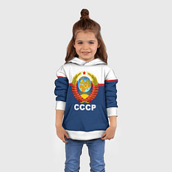 Толстовка-худи детская СССР, цвет: 3D-белый — фото 2