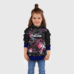Толстовка-худи детская Cs:go Neo-Noir cuberpunk Style киберпанк, цвет: 3D-синий — фото 2