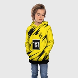 Толстовка-худи детская HAALAND Borussia Dortmund, цвет: 3D-черный — фото 2