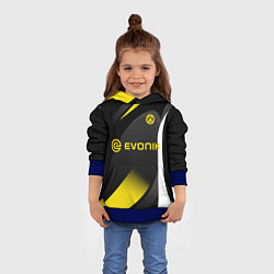 Толстовка-худи детская BORUSSIA DORTMUND, цвет: 3D-синий — фото 2