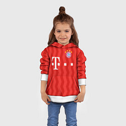 Толстовка-худи детская FC Bayern Munchen униформа, цвет: 3D-белый — фото 2