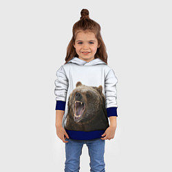 Толстовка-худи детская Bear, цвет: 3D-синий — фото 2