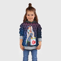 Толстовка-худи детская Чуя Накахара, цвет: 3D-меланж — фото 2