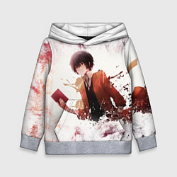 Толстовка-худи детская Дазай, цвет: 3D-меланж