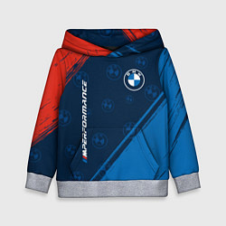 Толстовка-худи детская BMW БМВ, цвет: 3D-меланж