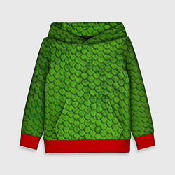 Детская толстовка Зелёная чешуя