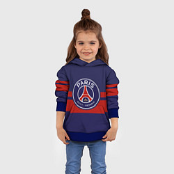 Толстовка-худи детская PSG, цвет: 3D-синий — фото 2