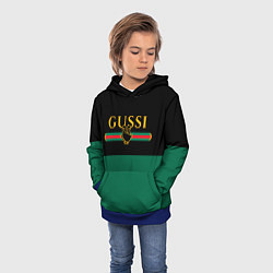 Толстовка-худи детская GUSSI ГУСИ, цвет: 3D-синий — фото 2