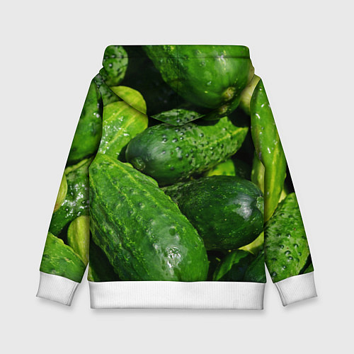 Детская толстовка Огурцы / 3D-Белый – фото 2