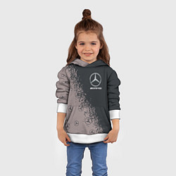 Толстовка-худи детская MERCEDES МЕРСЕДЕС, цвет: 3D-белый — фото 2