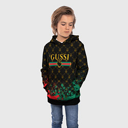 Толстовка-худи детская GUSSI ГУСИ, цвет: 3D-черный — фото 2