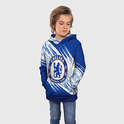 Толстовка-худи детская Chelsea, цвет: 3D-синий — фото 2