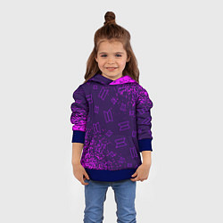 Толстовка-худи детская BTS БТС, цвет: 3D-синий — фото 2