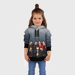 Толстовка-худи детская BTS Forest, цвет: 3D-черный — фото 2