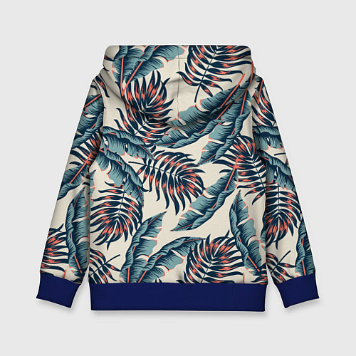 Детская толстовка Тихие тропики / 3D-Синий – фото 2
