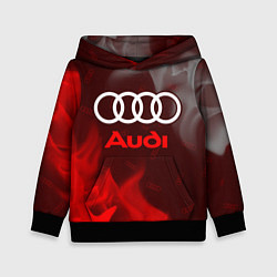 Толстовка-худи детская AUDI АУДИ, цвет: 3D-черный