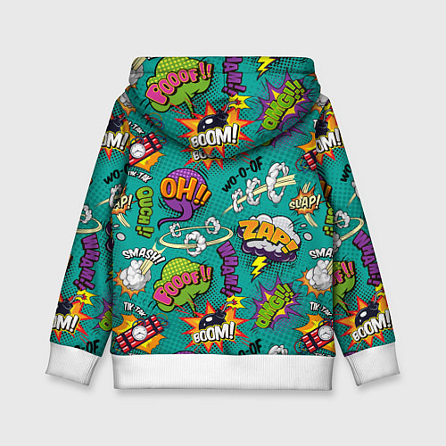 Детская толстовка Pop art comics / 3D-Белый – фото 2