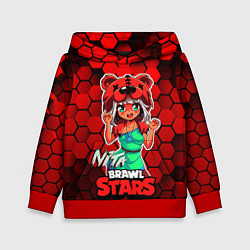 Толстовка-худи детская Nita Brawl Stars, цвет: 3D-красный