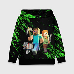 Толстовка-худи детская Minecraft, цвет: 3D-черный