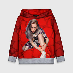 Толстовка-худи детская Billie Eilish Билли Айлиш, цвет: 3D-меланж