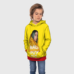 Толстовка-худи детская Billie Eilish Билли Айлиш, цвет: 3D-красный — фото 2