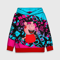 Толстовка-худи детская Roblox Piggy, цвет: 3D-красный