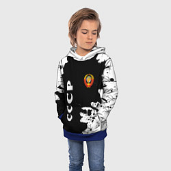 Толстовка-худи детская СССР USSR, цвет: 3D-синий — фото 2