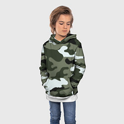 Толстовка-худи детская Camouflage 2, цвет: 3D-белый — фото 2