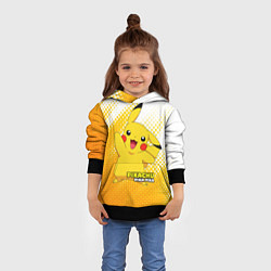 Толстовка-худи детская Pikachu Pika Pika, цвет: 3D-черный — фото 2