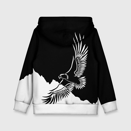 Детская толстовка Узбекистан / 3D-Белый – фото 2